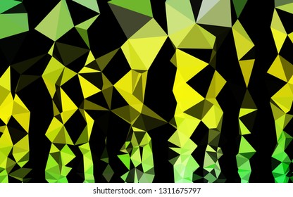 Light Green, Yellow vector abstract mosaic background. Colorful abstract illustration with gradient. Template for your brand book.