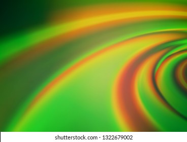 Light Green, Yellow vector abstract blurred pattern. Modern geometrical abstract illustration with gradient. A completely new template for your design.