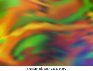 Light Green, Yellow vector abstract bright template. A completely new color illustration in a bokeh style. Brand new style for your business design.