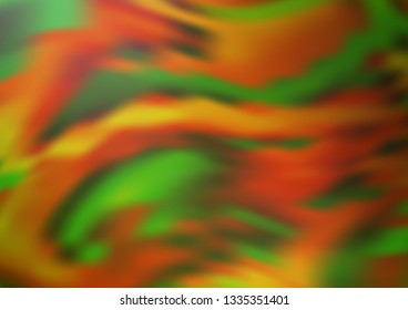 Light Green, Yellow vector abstract bright template. Colorful illustration in blurry style with gradient. The template for backgrounds of cell phones.