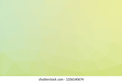 Light Green, Yellow vector abstract mosaic background. Shining colored illustration in a Brand new style. Brand new design for your business.