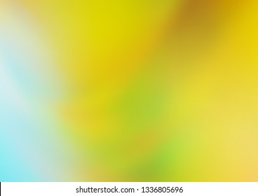 Light Green, Yellow vector abstract bright background. A completely new color illustration in a bokeh style. A completely new design for your business.