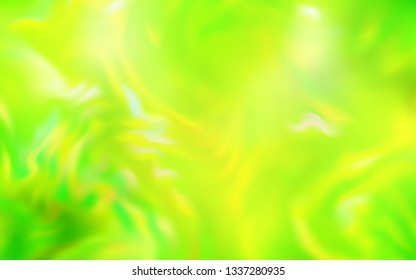 Light Green, Yellow vector abstract layout. Creative illustration in halftone style with gradient. New way of your design.