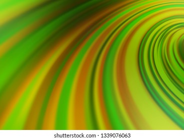Light Green, Yellow vector abstract template. A completely new color illustration in a bokeh style. The template can be used for your brand book.