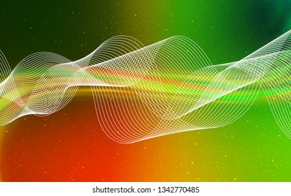 Light Green, Yellow vector abstract bright pattern. Colorful abstract illustration with gradient. New way of your design.