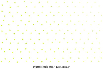 Light Green, Yellow vector  abstract mosaic pattern. Creative illustration in halftone style with triangles. Brand new style for your business design.
