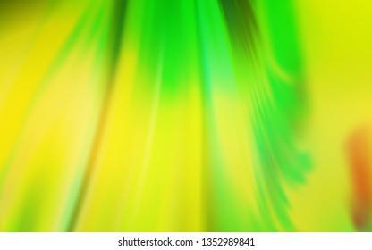 Light Green, Yellow vector abstract blurred background. An elegant bright illustration with gradient. Background for designs.