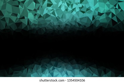 Light Green, Yellow vector abstract polygonal layout. An elegant bright illustration with gradient. Textured pattern for background.