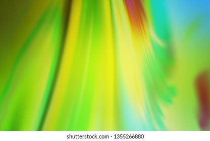 Light Green, Yellow vector abstract bright template. A completely new colored illustration in blur style. New way of your design.