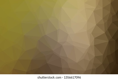 Light Green, Yellow vector abstract mosaic backdrop. Creative illustration in halftone style with gradient. Completely new design for your business.