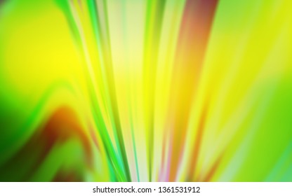 Light Green, Yellow vector abstract bright template. Colorful illustration in abstract style with gradient. Background for designs.