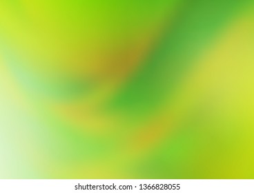Light Green, Yellow vector abstract bokeh pattern. A vague abstract illustration with gradient. The background for your creative designs.