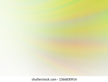 Light Green, Yellow vector abstract bright template. Colorful illustration in blurry style with gradient. The blurred design can be used for your web site.