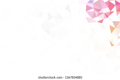 Light Green, Yellow vector abstract polygonal template. A sample with polygonal shapes. Brand new design for your business.