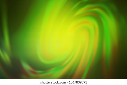 Light Green, Yellow vector abstract bright template. A completely new colored illustration in blur style. New way of your design.
