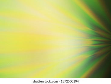 Light Green, Yellow vector abstract bokeh pattern. A vague abstract illustration with gradient. The template can be used for your brand book.