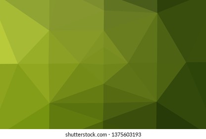 Light Green, Yellow vector abstract polygonal layout. Shining colored illustration in a Brand new style. Brand new style for your business design.