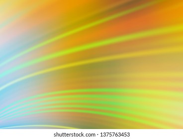 Light Green, Yellow vector abstract blurred pattern. Creative illustration in halftone style with gradient. The best blurred design for your business.