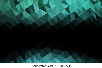 Light Green, Yellow vector abstract polygonal layout. Modern geometrical abstract illustration with gradient. New texture for your design.