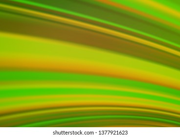 Light Green, Yellow vector abstract bright background. A completely new color illustration in a bokeh style. The template can be used for your brand book.