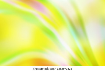 Light Green, Yellow vector abstract bright texture. A completely new colored illustration in blur style. New style design for your brand book.