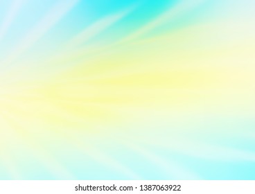 Light Green, Yellow vector abstract blurred background. A completely new color illustration in a bokeh style. The template can be used for your brand book.