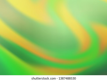 Light Green, Yellow vector abstract bright background. A vague abstract illustration with gradient. A completely new template for your design.