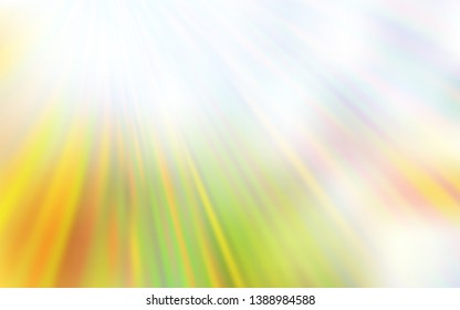 Light Green, Yellow vector abstract blurred layout. An elegant bright illustration with gradient. Background for designs.