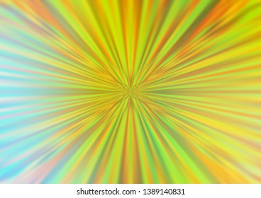 Light Green, Yellow vector abstract bokeh pattern. Creative illustration in halftone style with gradient. The template can be used for your brand book.
