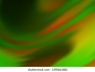 Light Green, Yellow vector abstract background. A completely new color illustration in a bokeh style. A completely new template for your design.