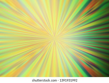 Light Green, Yellow vector abstract blurred template. Colorful illustration in abstract style with gradient. The elegant pattern for brand book.