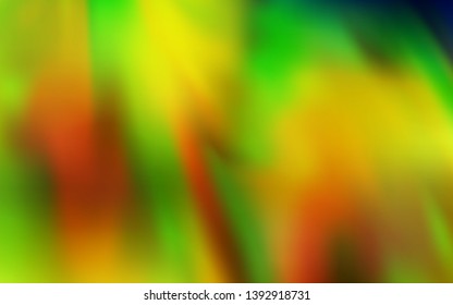 Light Green, Yellow vector abstract blurred layout. Colorful abstract illustration with gradient. New design for your business.