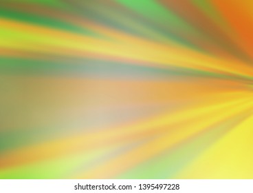 Light Green, Yellow vector abstract blurred background. An elegant bright illustration with gradient. The background for your creative designs.