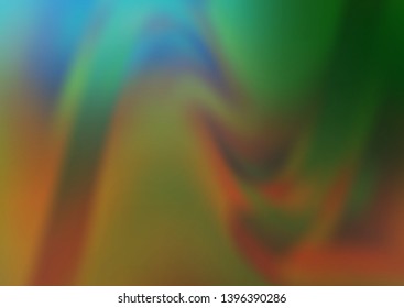 Light Green, Yellow vector abstract blurred template. A completely new color illustration in a bokeh style. The blurred design can be used for your web site.