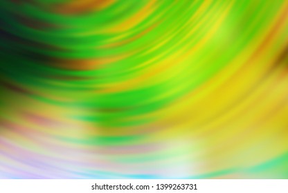 Light Green, Yellow vector abstract bright texture. New colored illustration in blur style with gradient. New style design for your brand book.