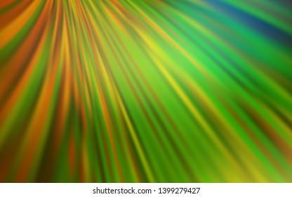 Light Green, Yellow vector abstract bright pattern. A completely new colored illustration in blur style. Background for designs.