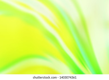 Light Green, Yellow vector abstract blurred layout. An elegant bright illustration with gradient. New way of your design.