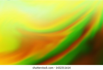 Light Green, Yellow vector abstract bright template. Colorful illustration in abstract style with gradient. Elegant background for a brand book.