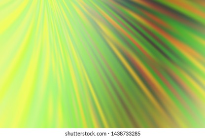 Light Green, Yellow vector abstract blurred background. Glitter abstract illustration with gradient design. Background for designs.
