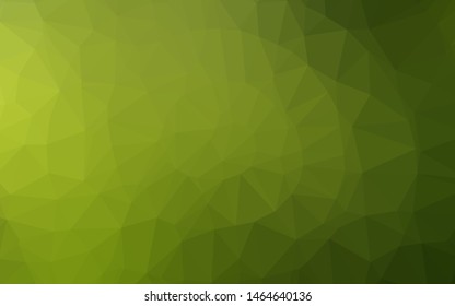 Light Green, Yellow vector abstract mosaic background. Modern geometrical abstract illustration with gradient. New texture for your design.