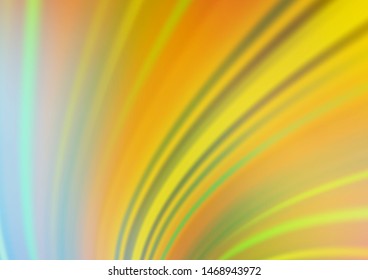 Light Green, Yellow vector abstract blurred template. A vague abstract illustration with gradient. A completely new template for your design.