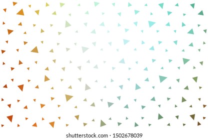 Light Green, Yellow vector  abstract polygonal pattern. Glitter abstract illustration with an elegant triangles. Brand new style for your business design.