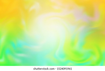 Light Green, Yellow vector abstract blurred background. Shining colored illustration in smart style. Background for designs.