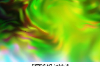 Light Green, Yellow vector abstract blurred background. Glitter abstract illustration with gradient design. Background for designs.
