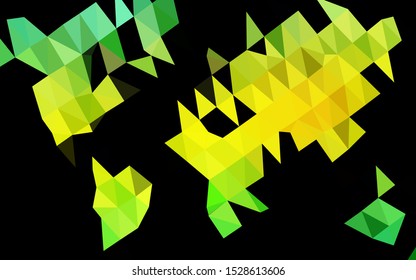 Light Green, Yellow vector abstract polygonal layout. Shining colored illustration in a Brand new style. Completely new template for your business design.