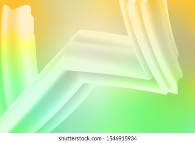 Light Green, Yellow vector abstract blurred background. Shining colorful illustration in smart style. Elegant background for a brand book.