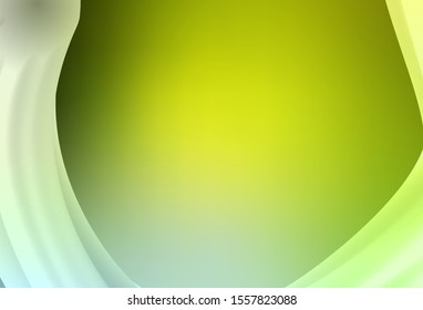 Light Green, Yellow vector abstract blurred layout. A completely new colored illustration in blur style. Background for designs.