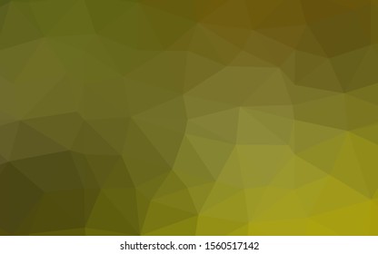 Light Green, Yellow vector abstract polygonal layout. Brand new colorful illustration in with gradient. Template for your brand book.