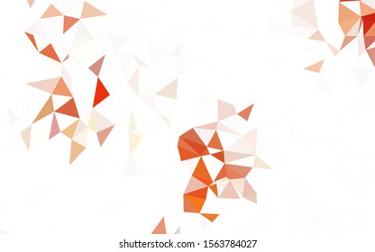 Light Green, Yellow vector abstract polygonal background. Shining colorful illustration with triangles. Completely new template for your banner.