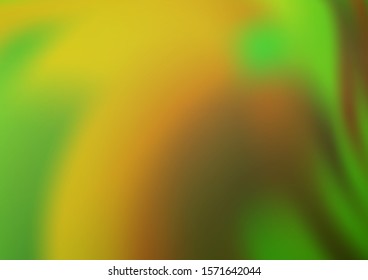 Light Green, Yellow vector abstract blurred template. Glitter abstract illustration with an elegant design. Brand new style for your business design.